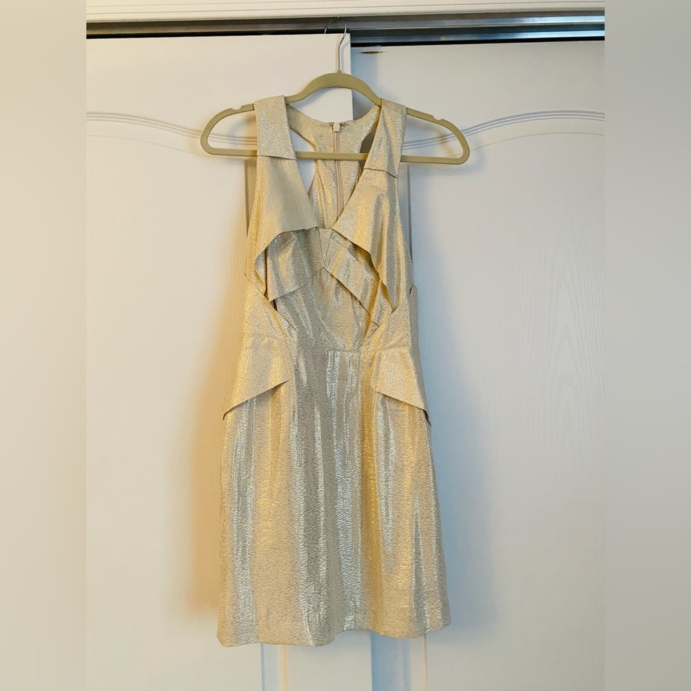 Top shop metallic racer back dress